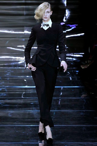 black tailored suit