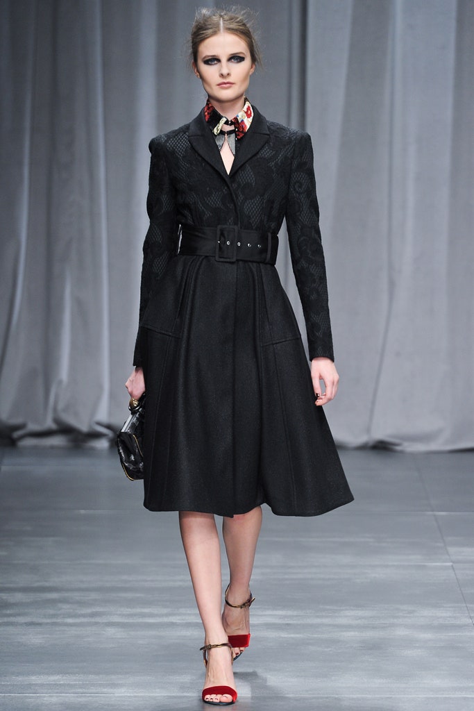 black silk belted midi dress