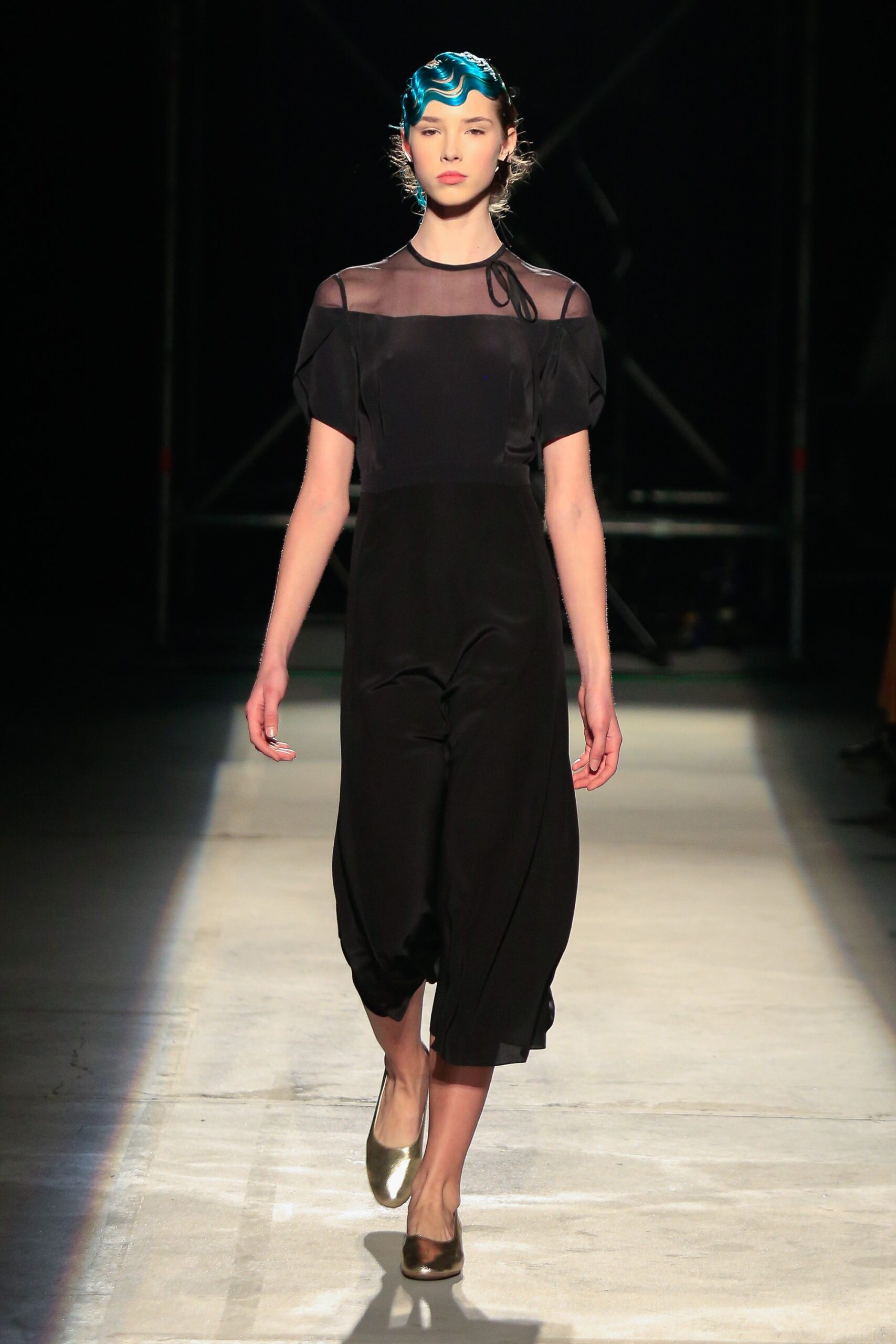 black silk relaxed jumpsuit