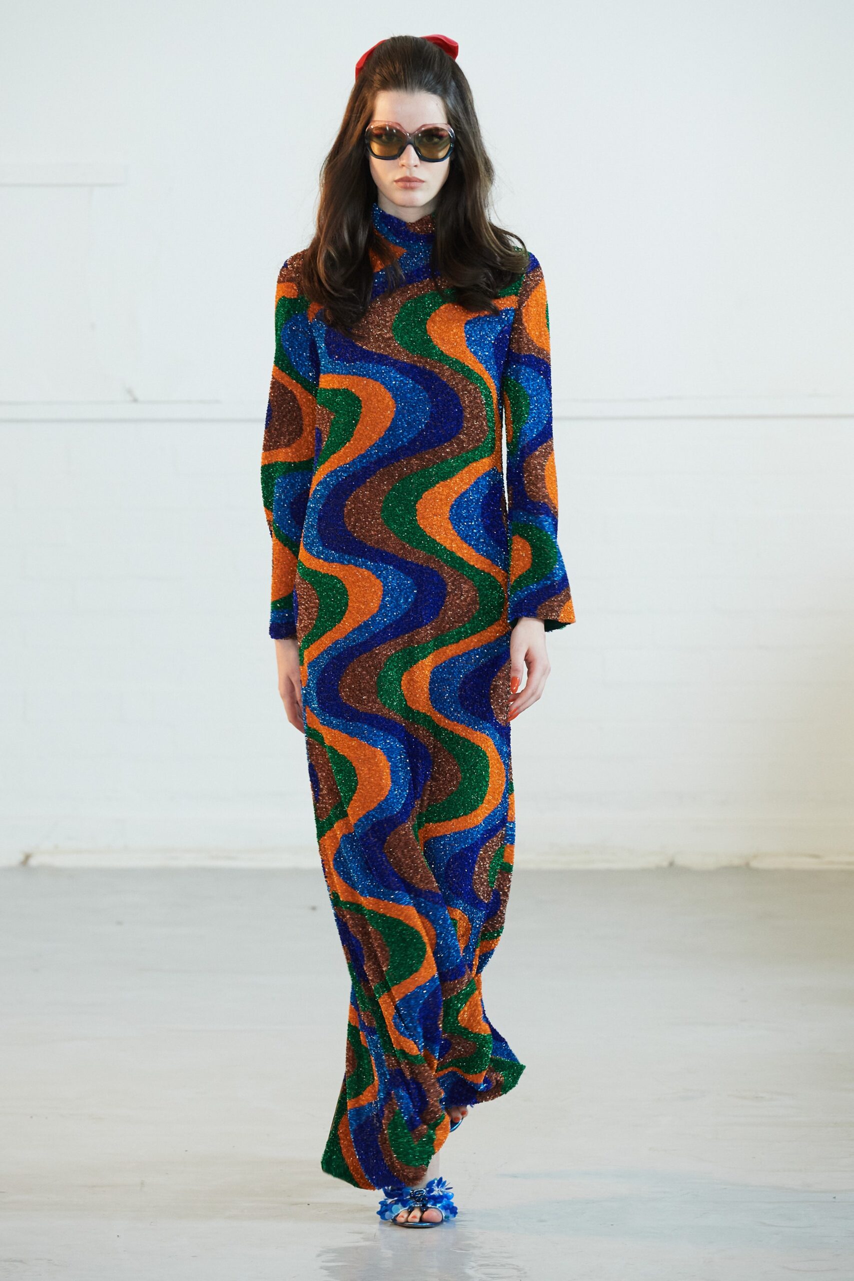 colorful sequin maxi dress