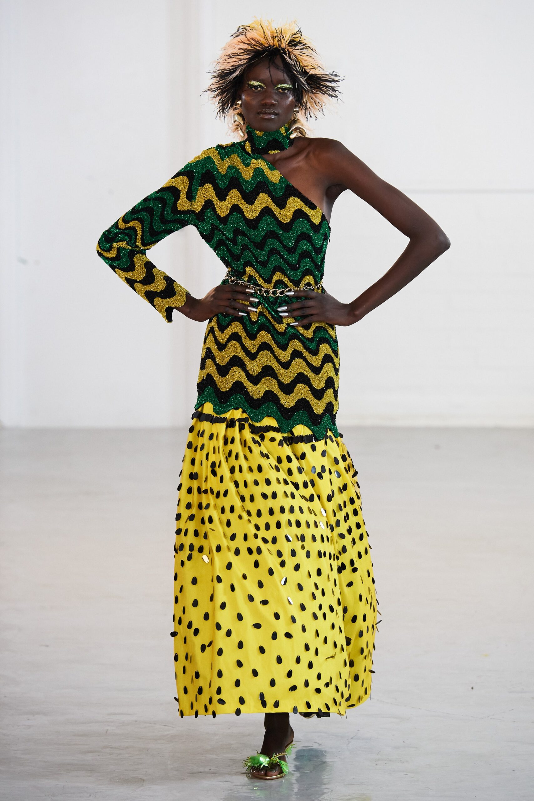 maxi dress with beaded details