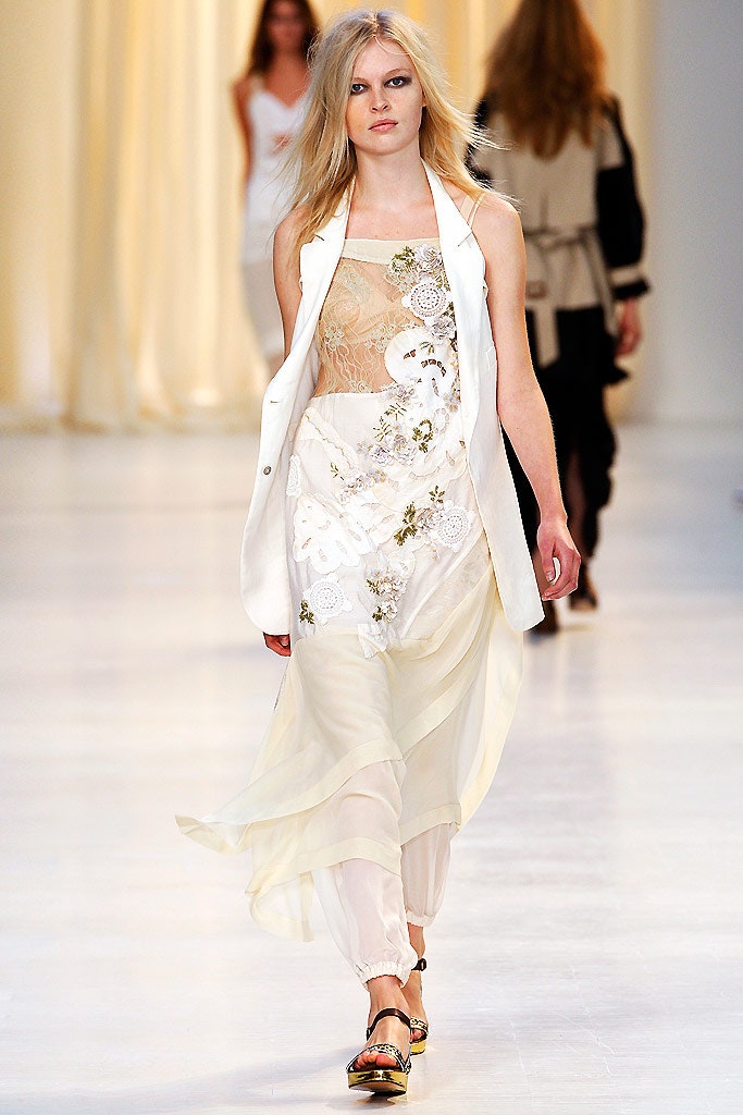 white embroidered midi dress with jacket