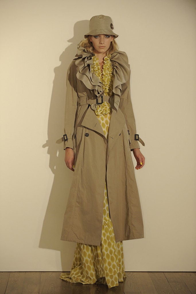 yellow silk sleeveless v-neck fitted printed maxi dress