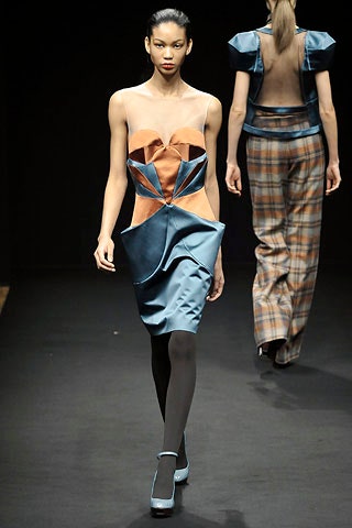 brown silk tailored checked pants