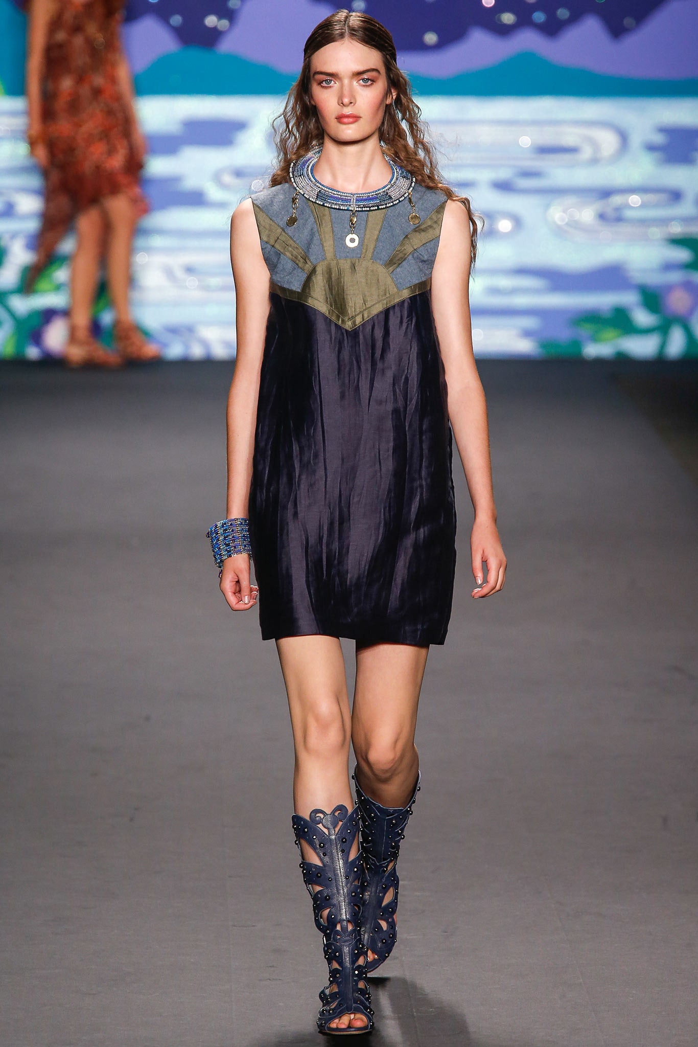 black silk sleeveless v-neck fitted layered mini dress