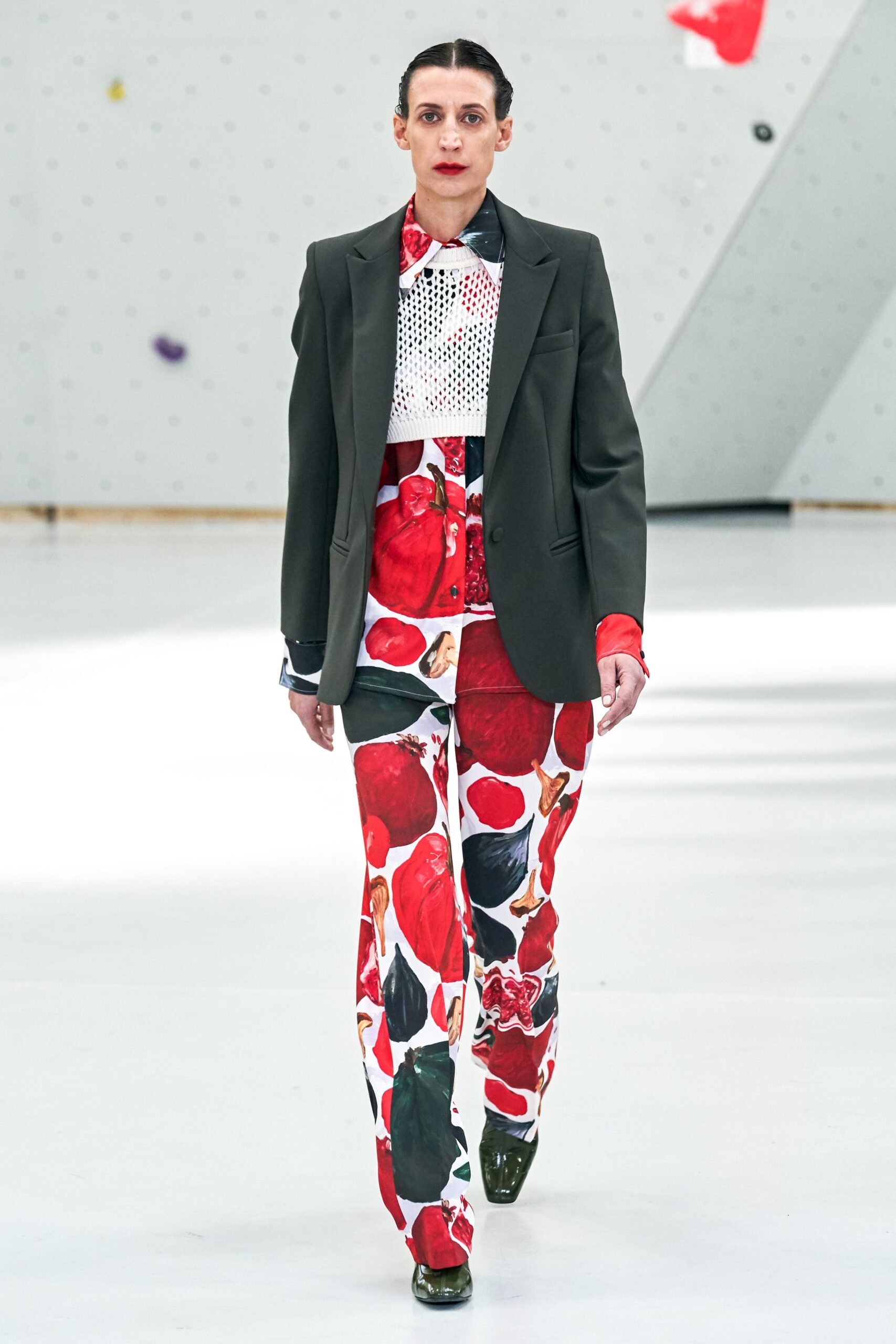 multi fitted straight-leg pants