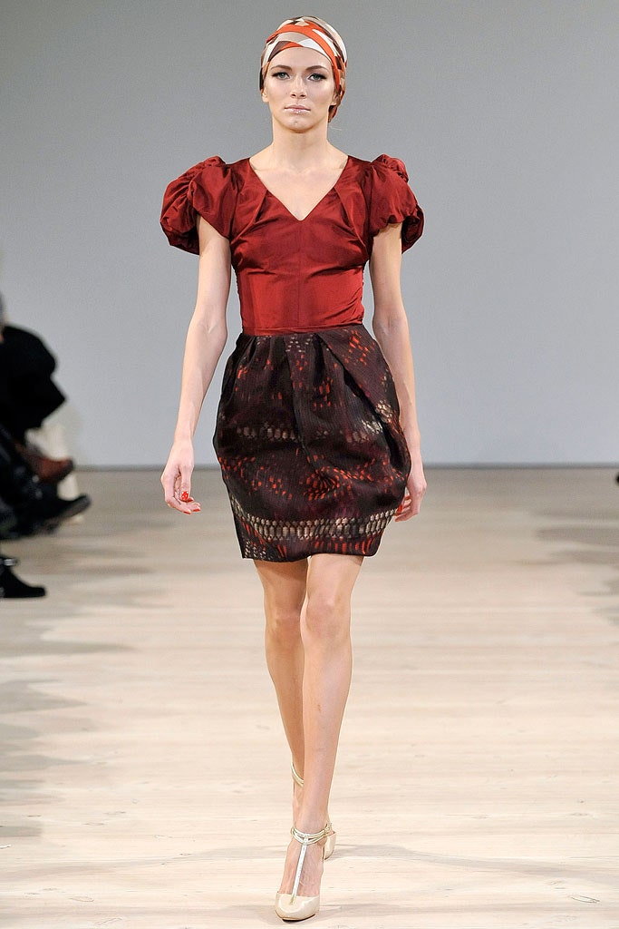 red silk fitted mini dress