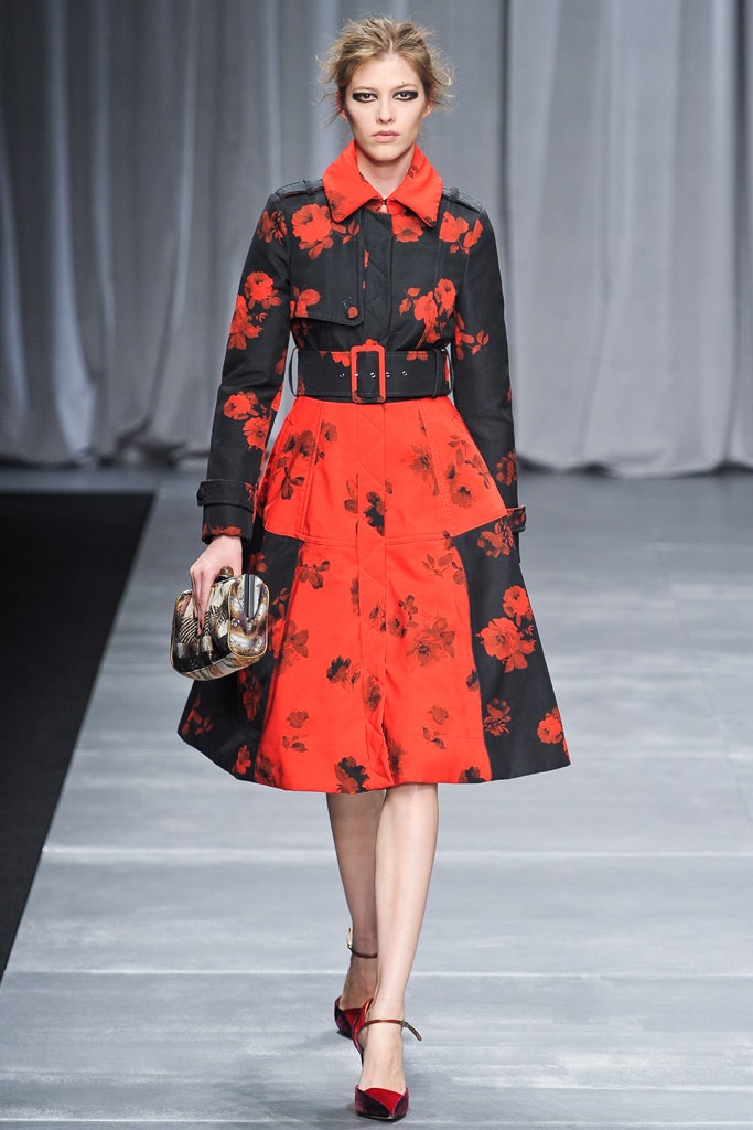 black and red floral midi dress