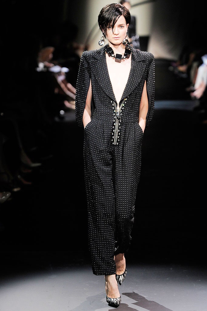 black silk fitted jumpsuit