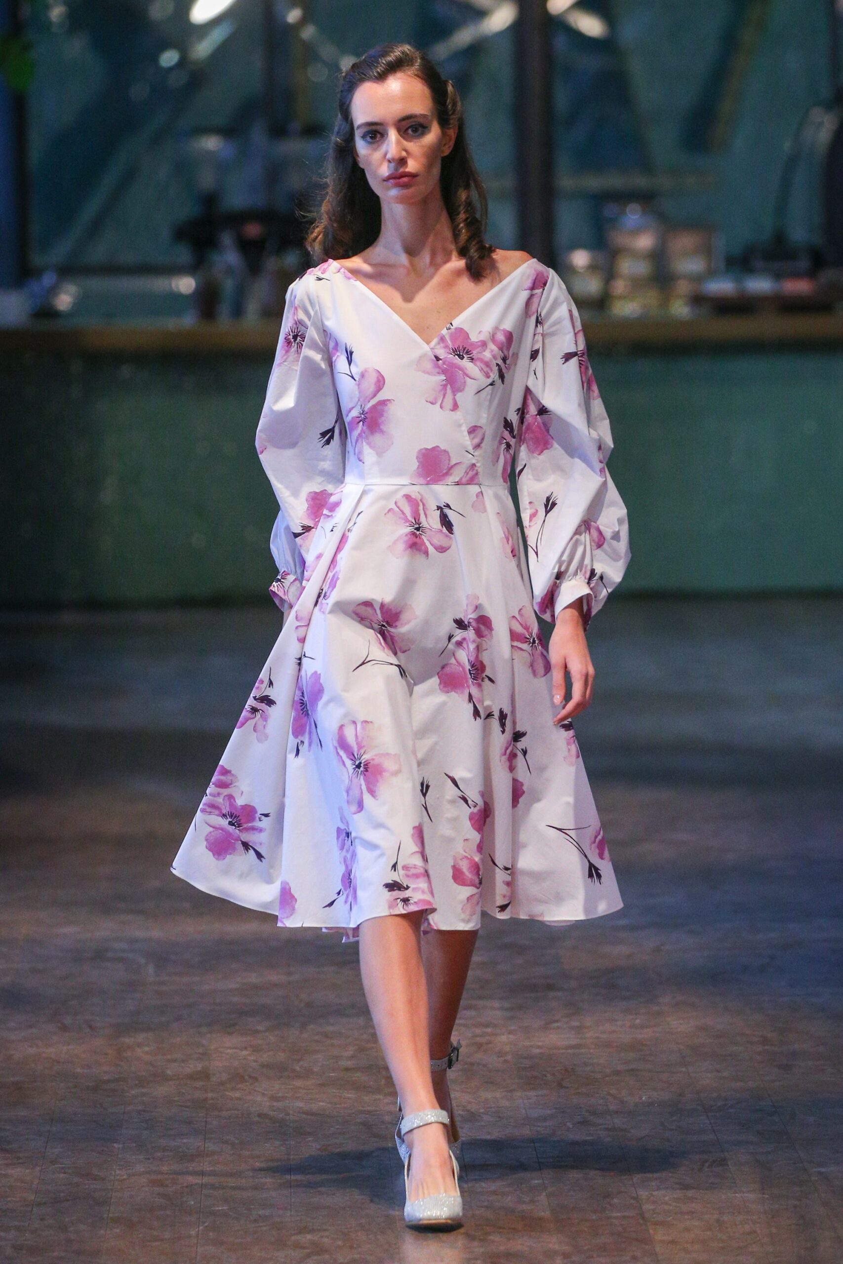 floral midi dress