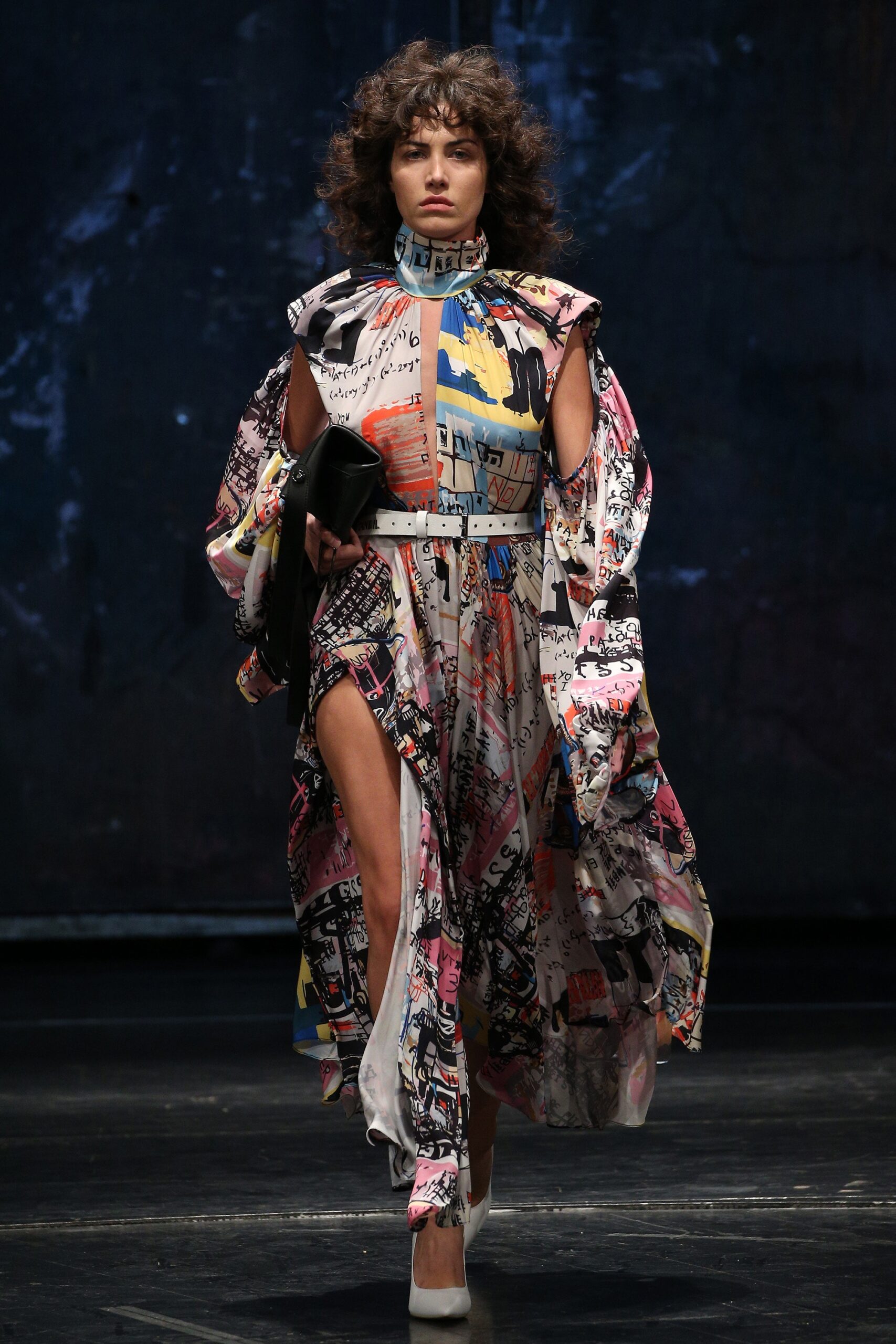 multi-colored maxi dress