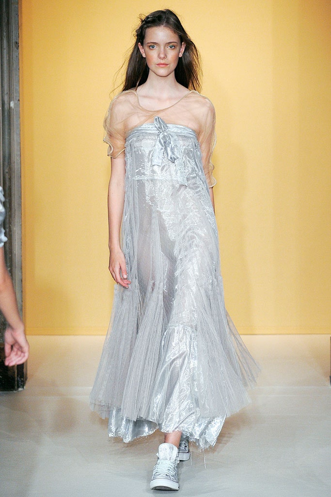 gray chiffon sleeveless v-neck relaxed layered draped dress