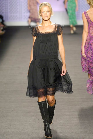 black silk sleeveless v-neck fitted ruffled tiered dress