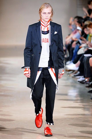 Ann Demeulemeester S/S 08 Menswear Look 1