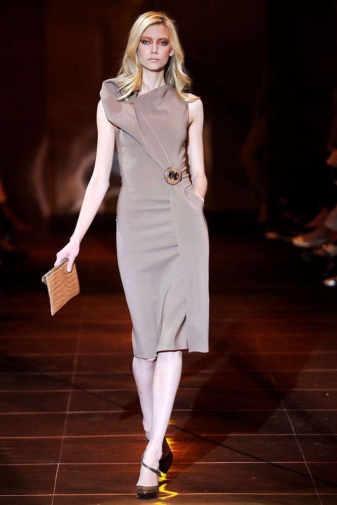beige fitted asymmetric dress