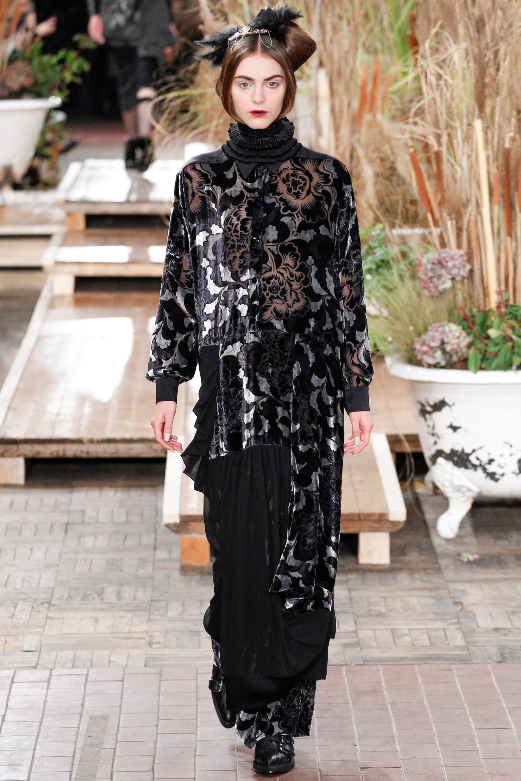 black velvet relaxed dress