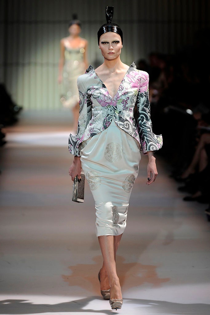 fitted white silk embroidered dress