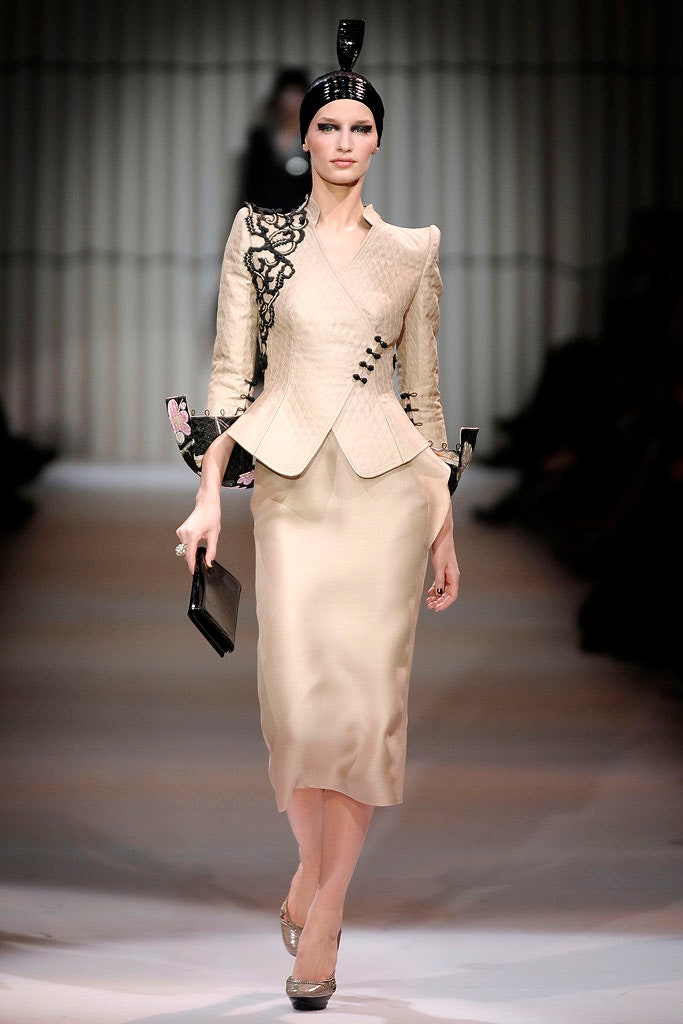 beige silk long-sleeve collared tailored embroidered blazer