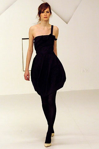 black silk off-shoulder mini dress