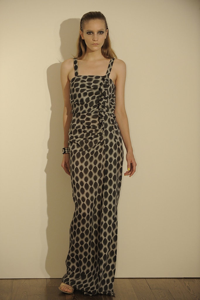black and white ruched maxi dress