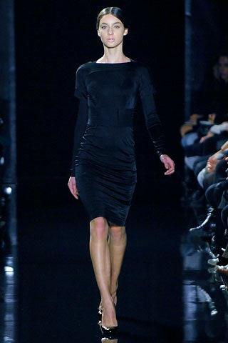 black fitted silk midi dress