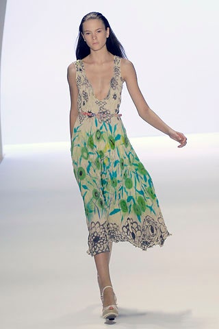 floral pleated midi dress