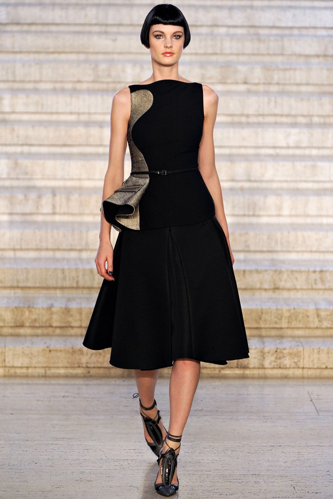 black silk sleeveless dress
