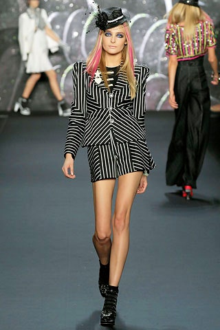 black and white striped blazer and shorts