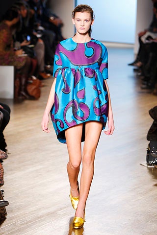 blue and purple mini dress