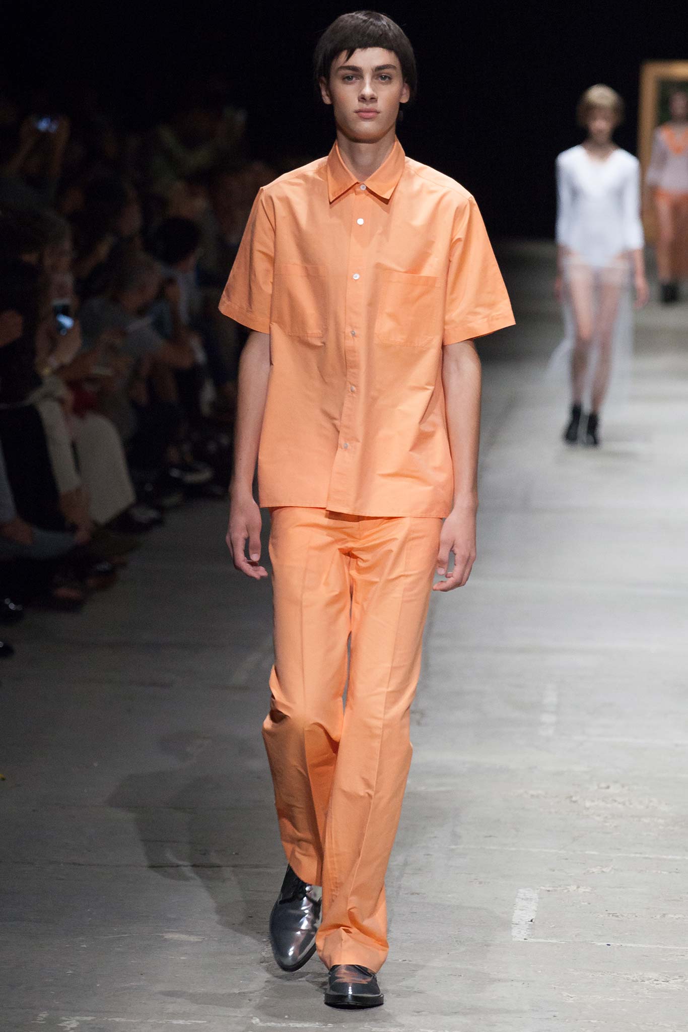 orange relaxed shirt and pants