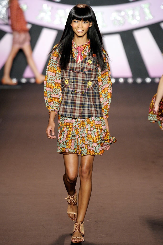 multi-colored mini dress with vest