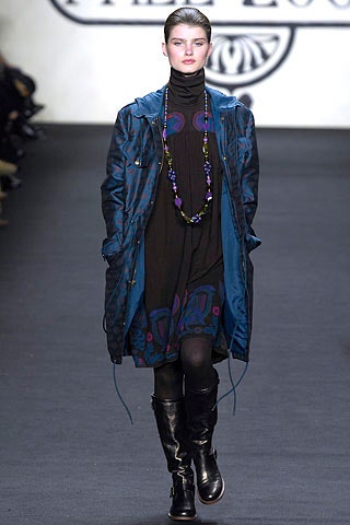 blue silk coat with black dress