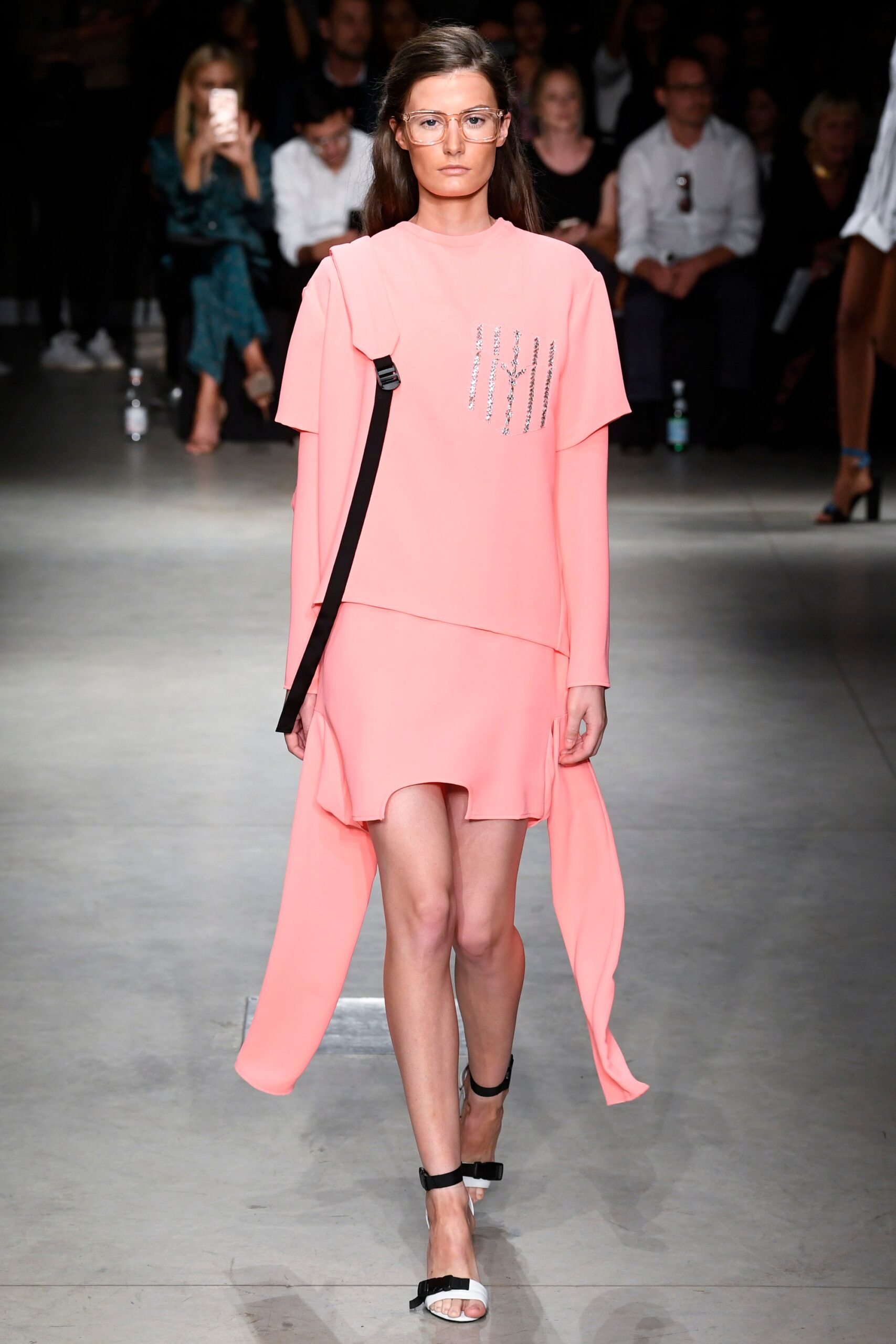 pink relaxed sleeveless dress