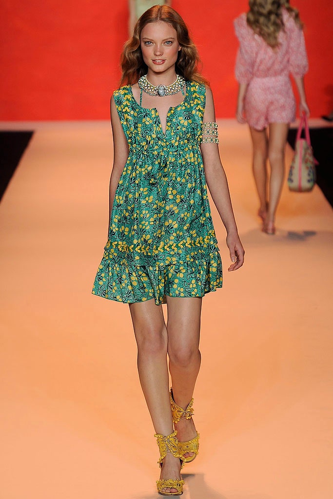 green yellow floral short dress