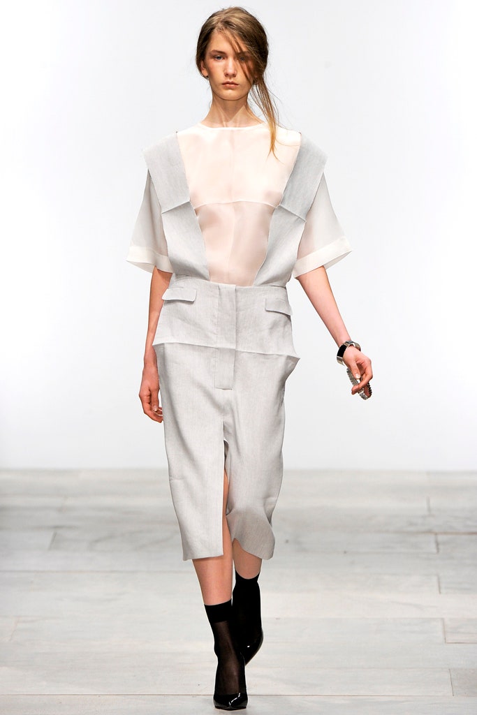 sheer panelled midi dress