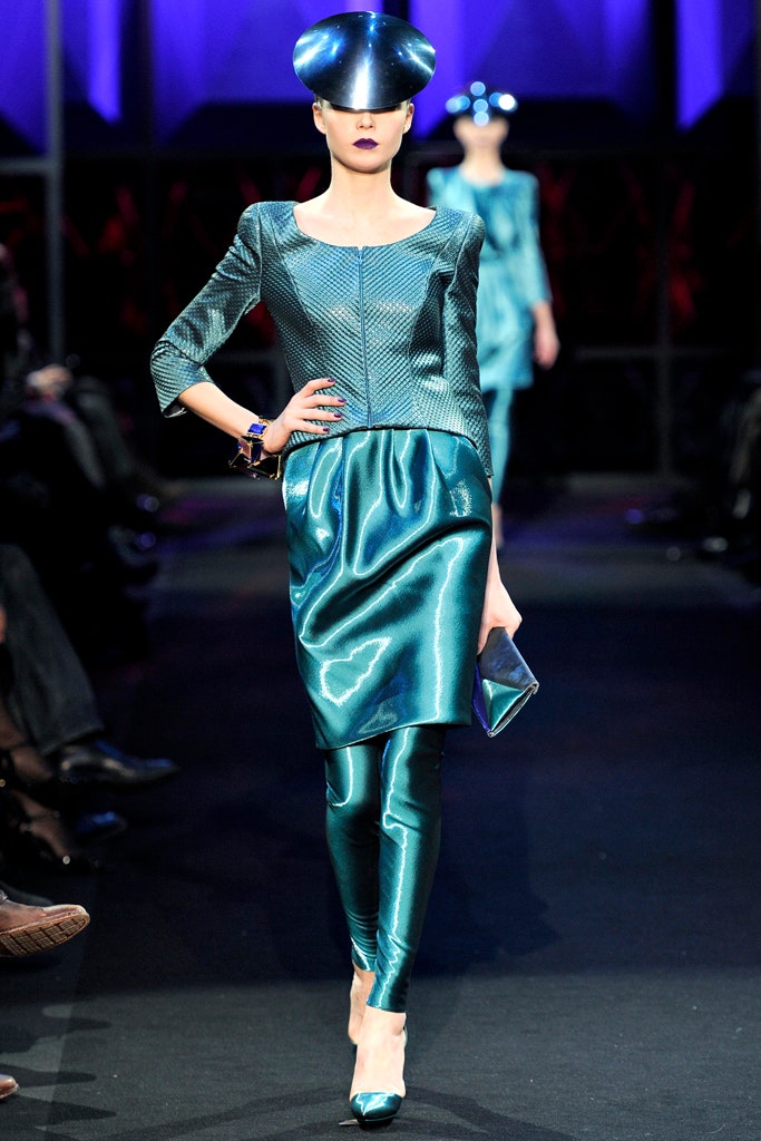 blue silk fitted pencil shiny leggings