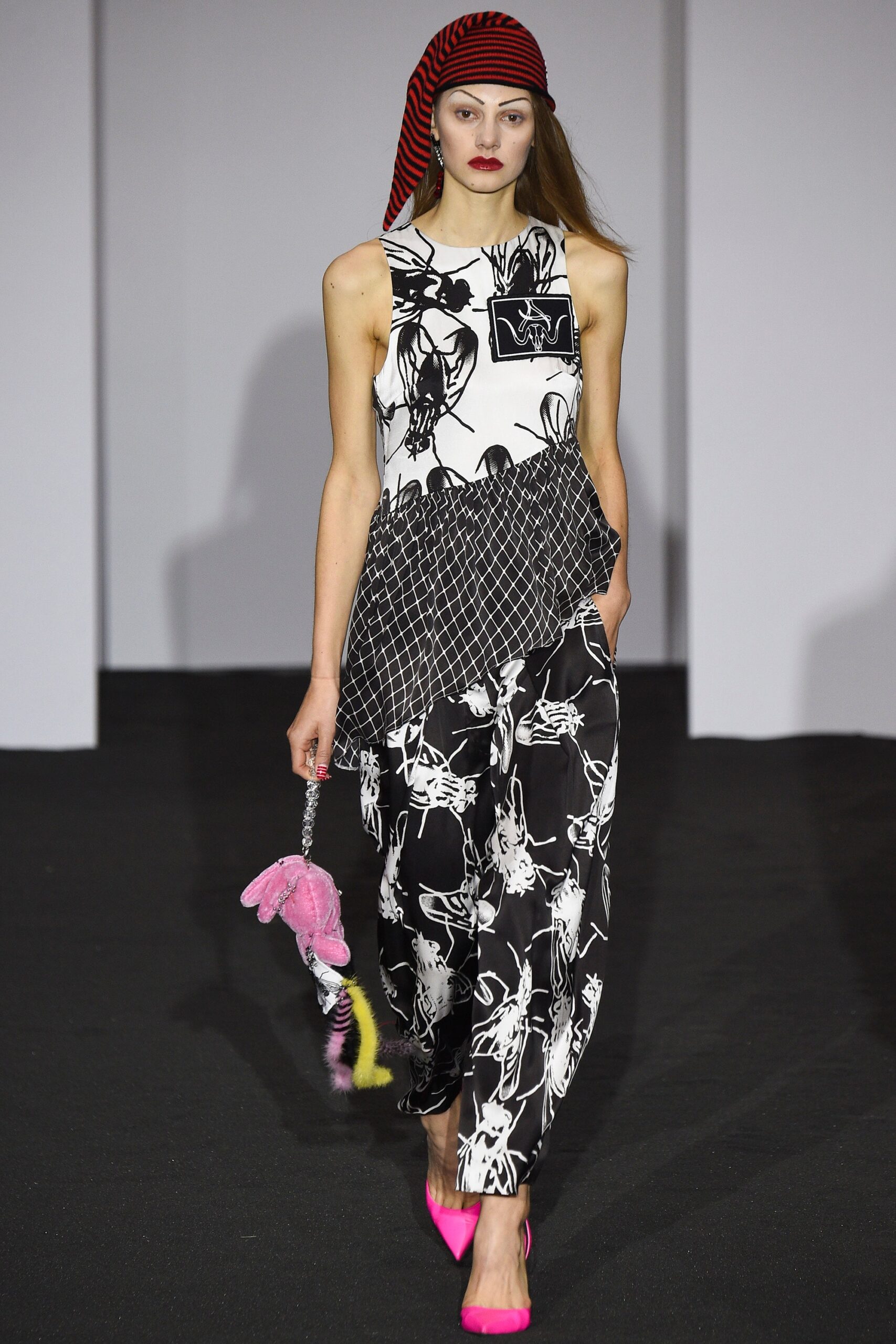 asymmetric printed top and pants