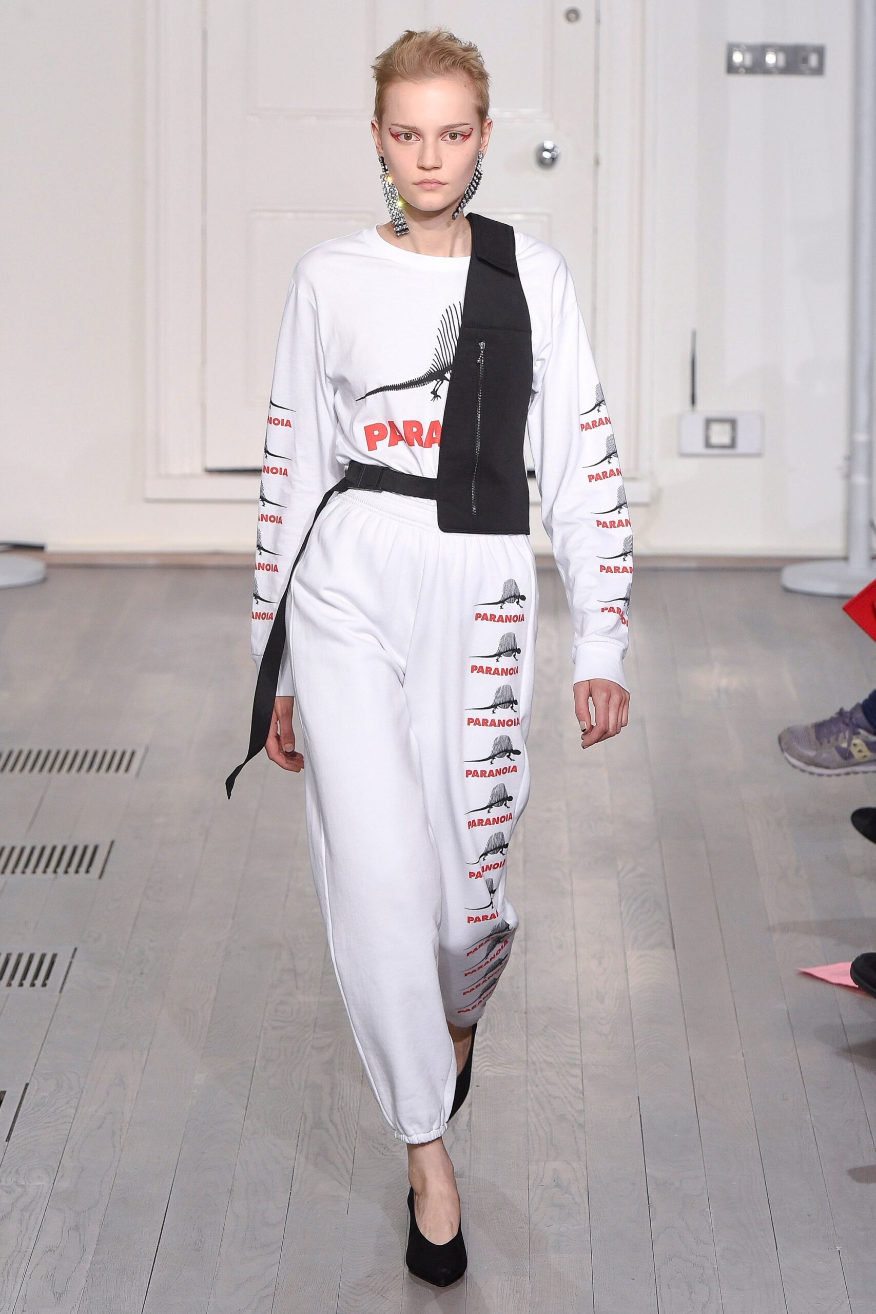 white relaxed top and pants