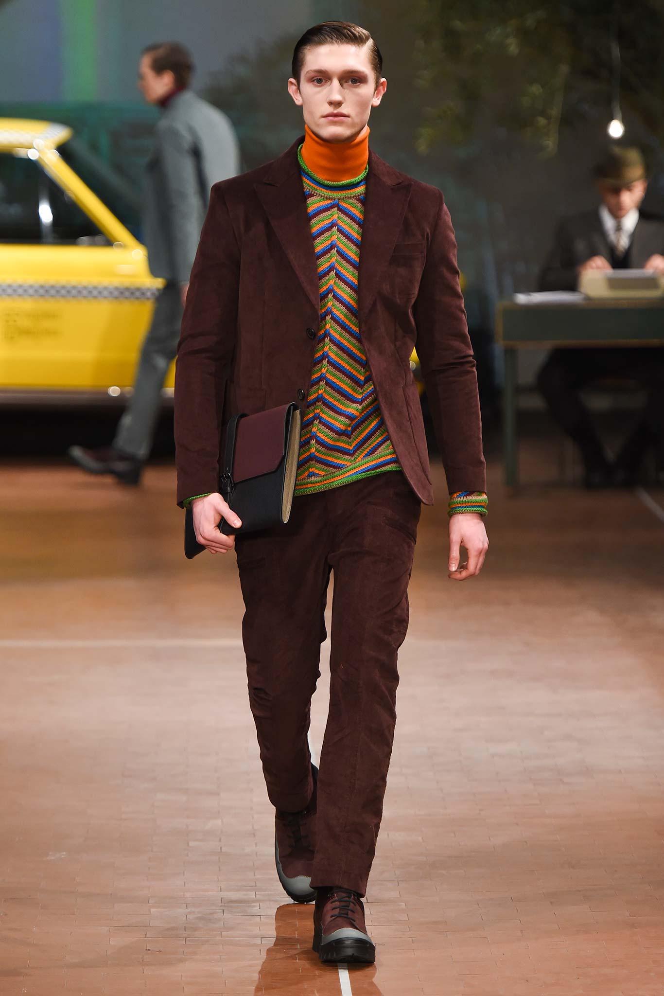 brown velvet tailored suit