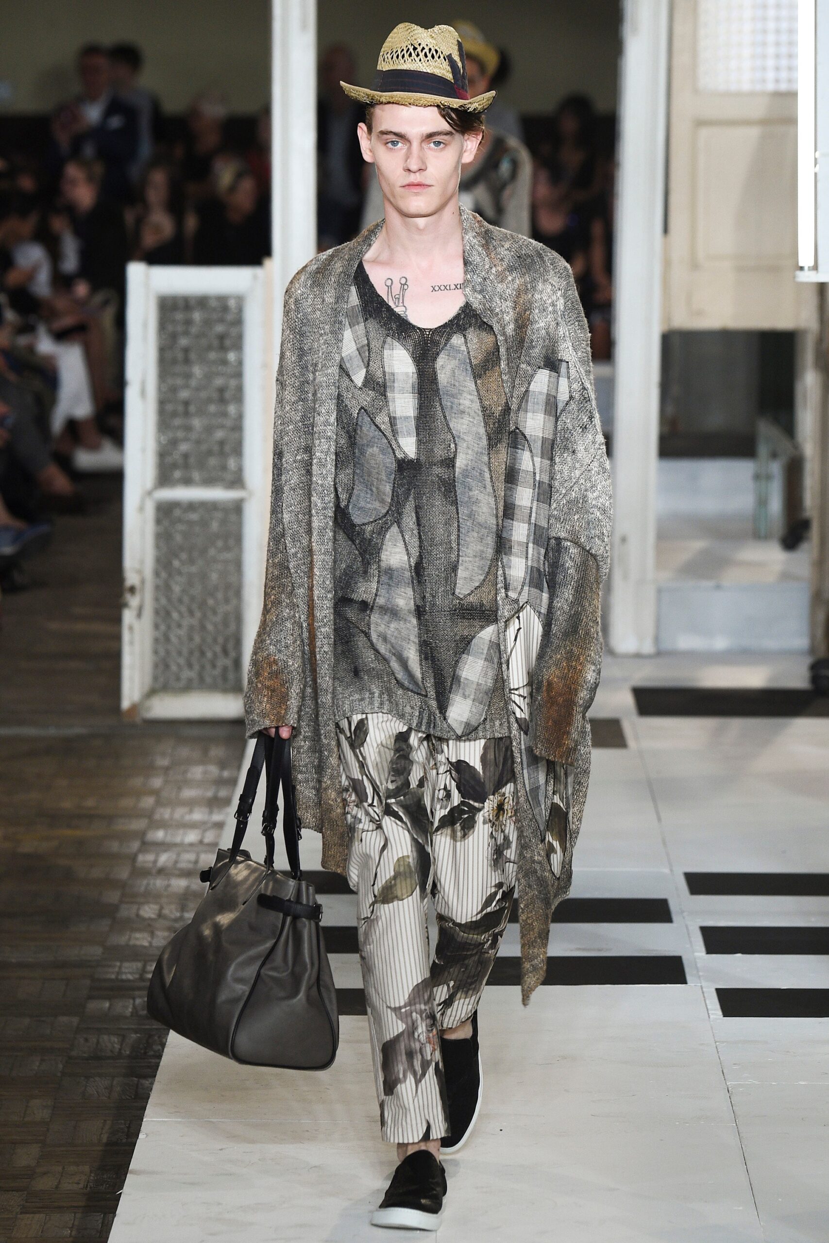 gray wool relaxed coat