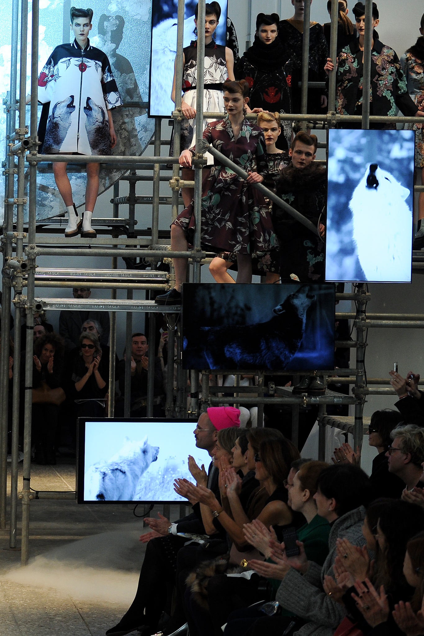 black and white flared mini dress