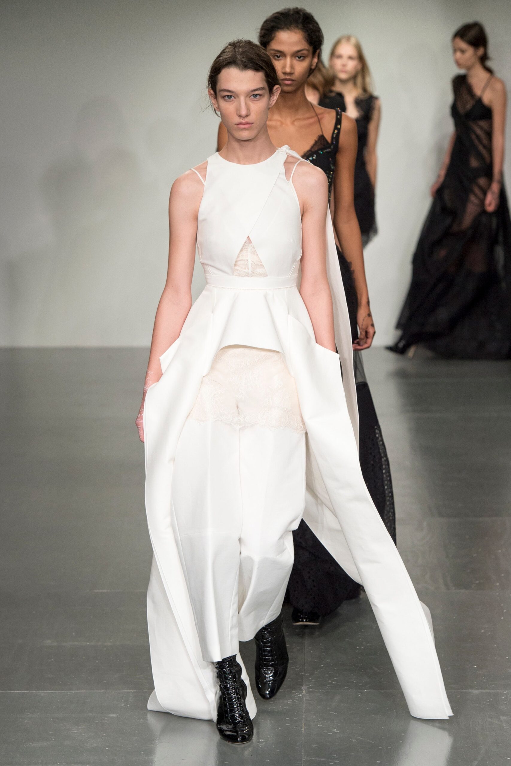 white silk sleeveless dress