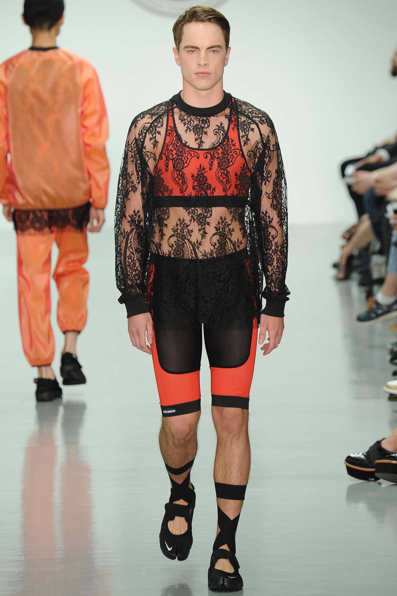 sheer black lace top with shorts