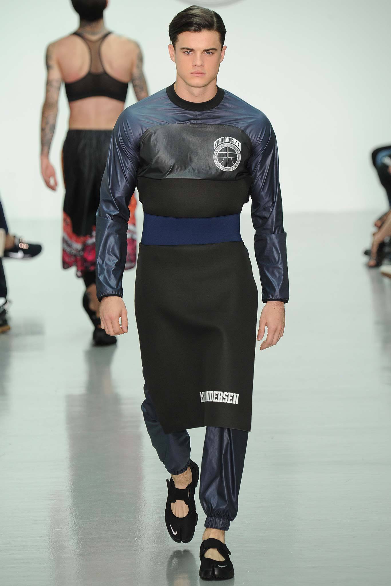black and blue neoprene jumpsuit