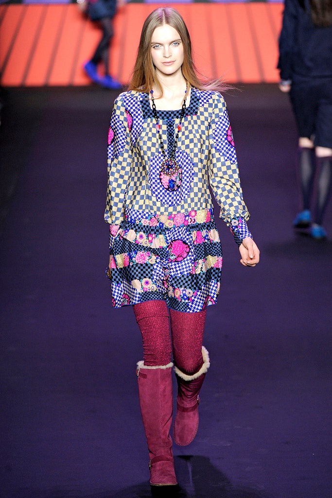mini dress with printed design