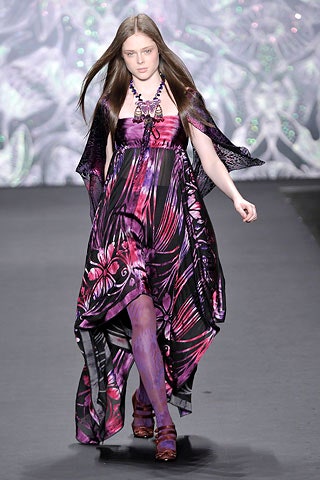 purple pink printed maxi dress with shawl