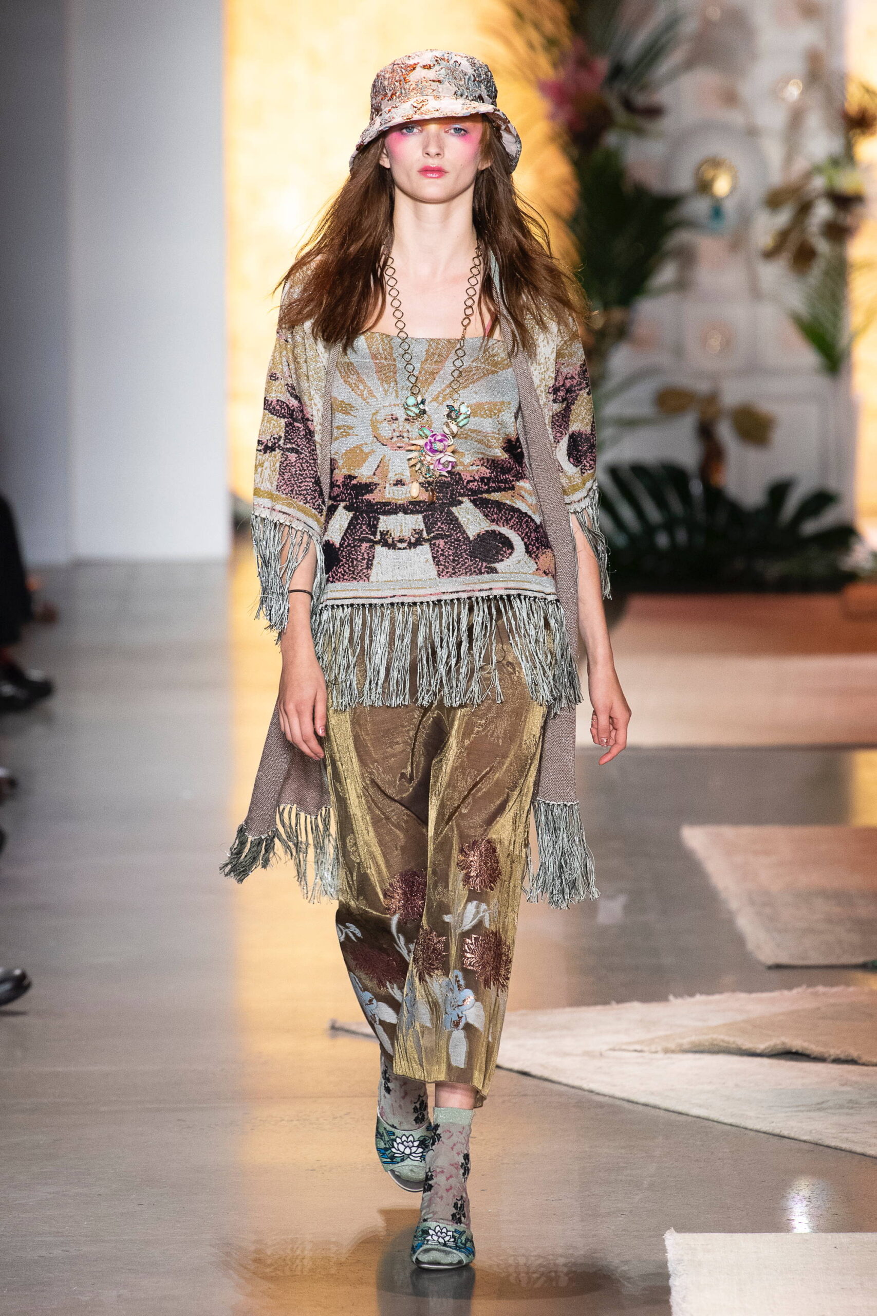 relaxed multi-colored top and pants