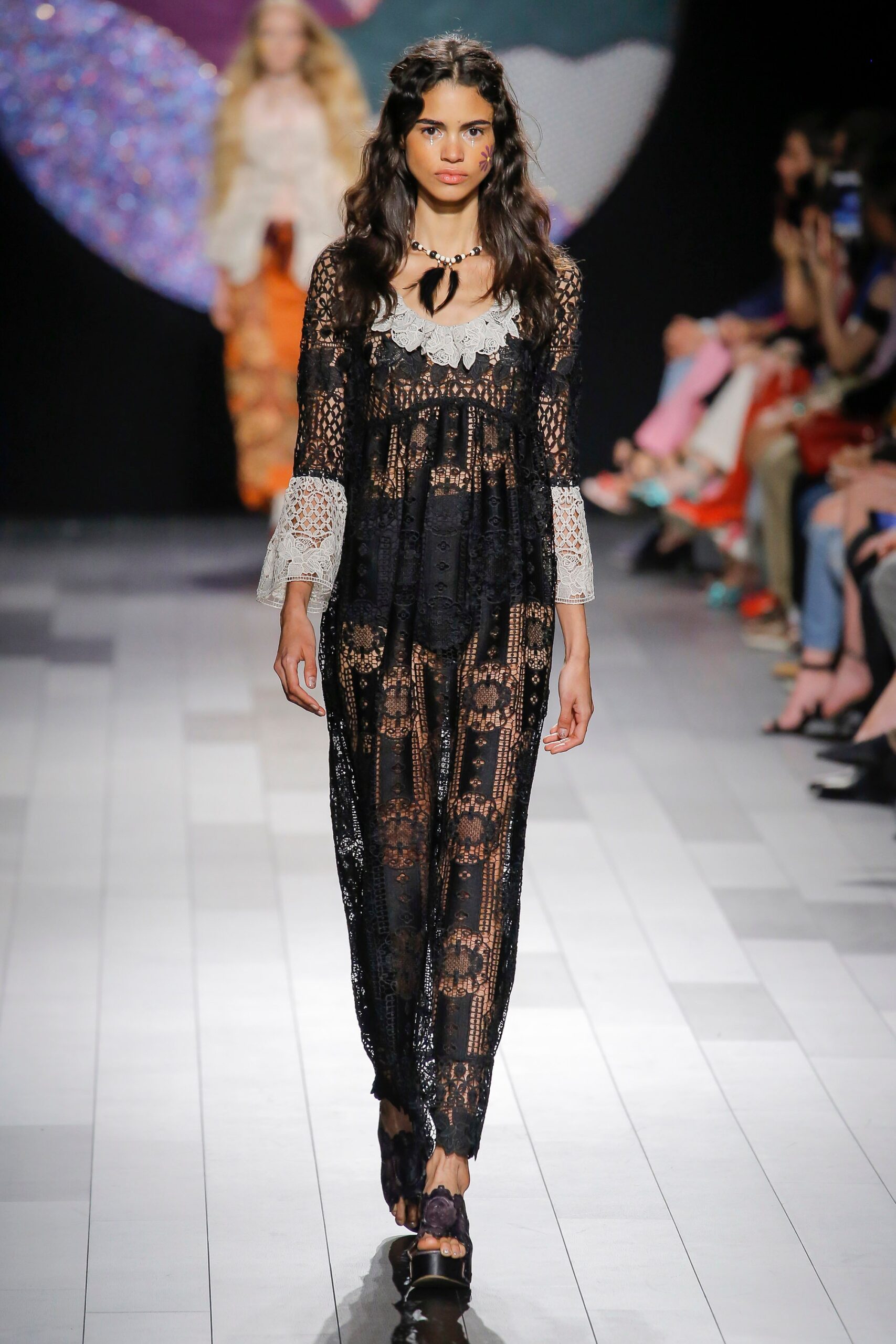black lace relaxed jumpsuit