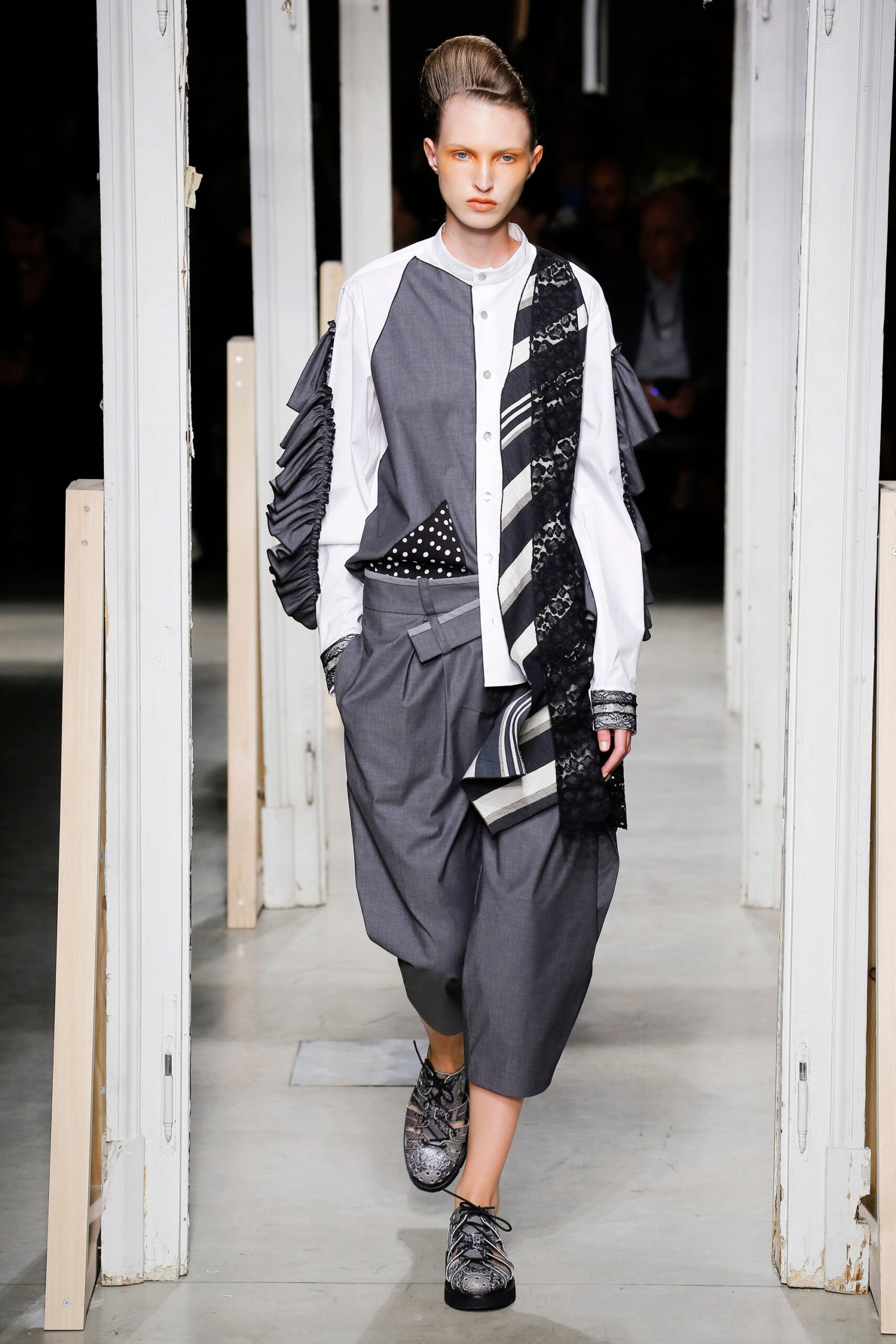 relaxed gray shirt and pants