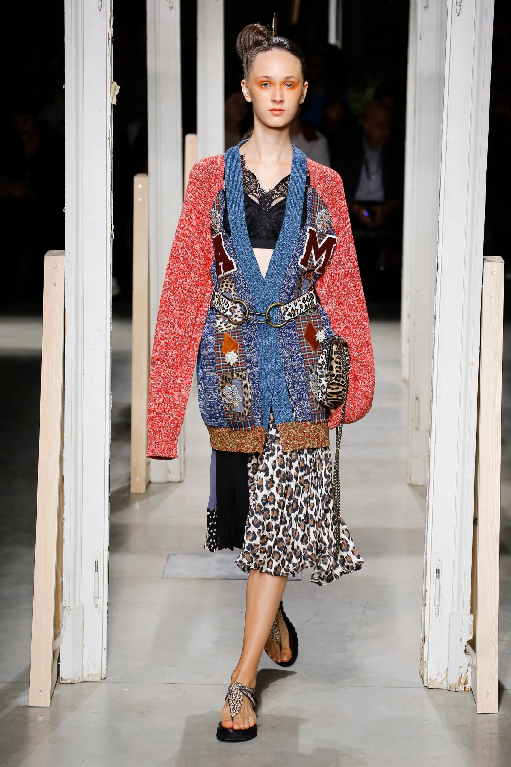 relaxed cardigan with midi dress